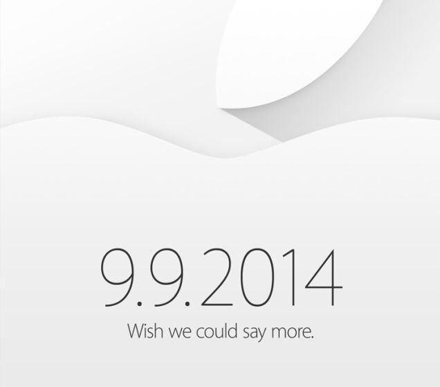 Apple invite (September 9 event, 20140909)