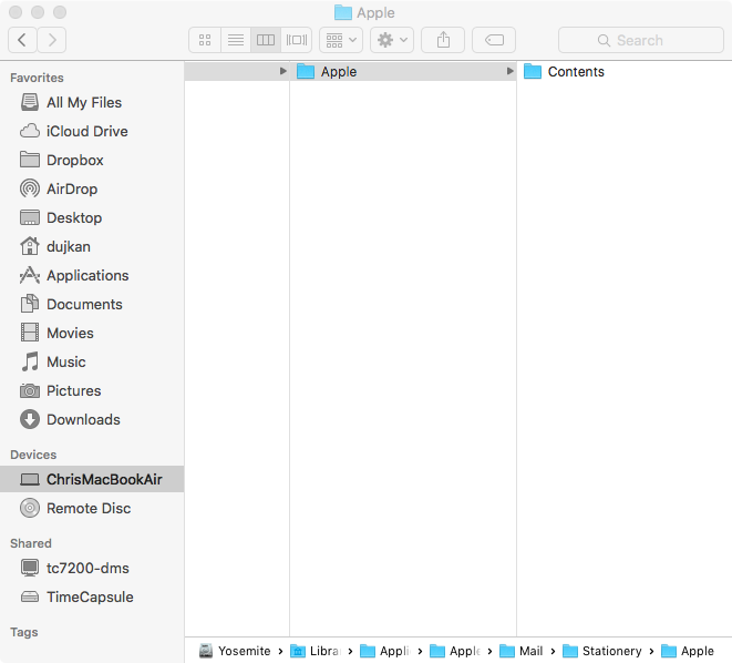 Finder Path Bar showing truncated folder names