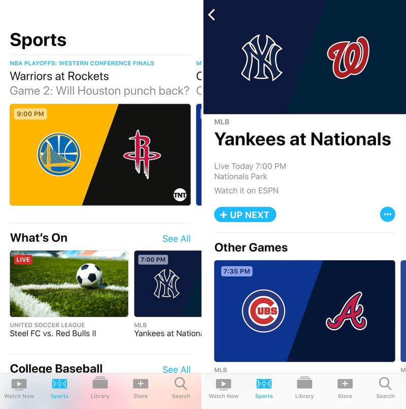 Sports section