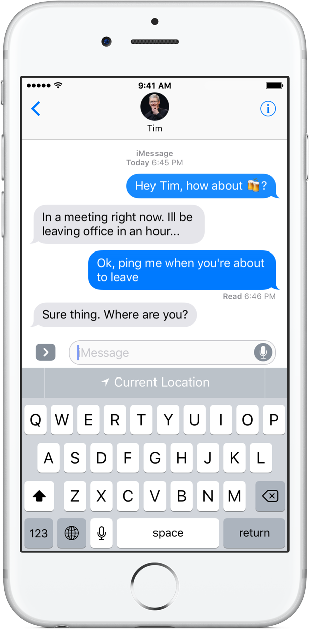 iOS 10 Suggestions d