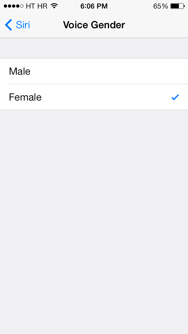 iOS 7.0.4 (Siri language settings, US 002)