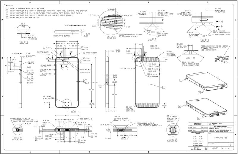 iPhone 5s schematics (image 001)