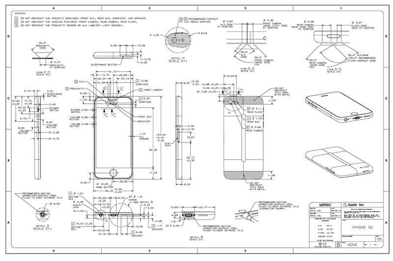 iPhone 5c schematics (image 001)