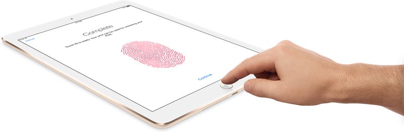 iPad Air 2 gold touch id