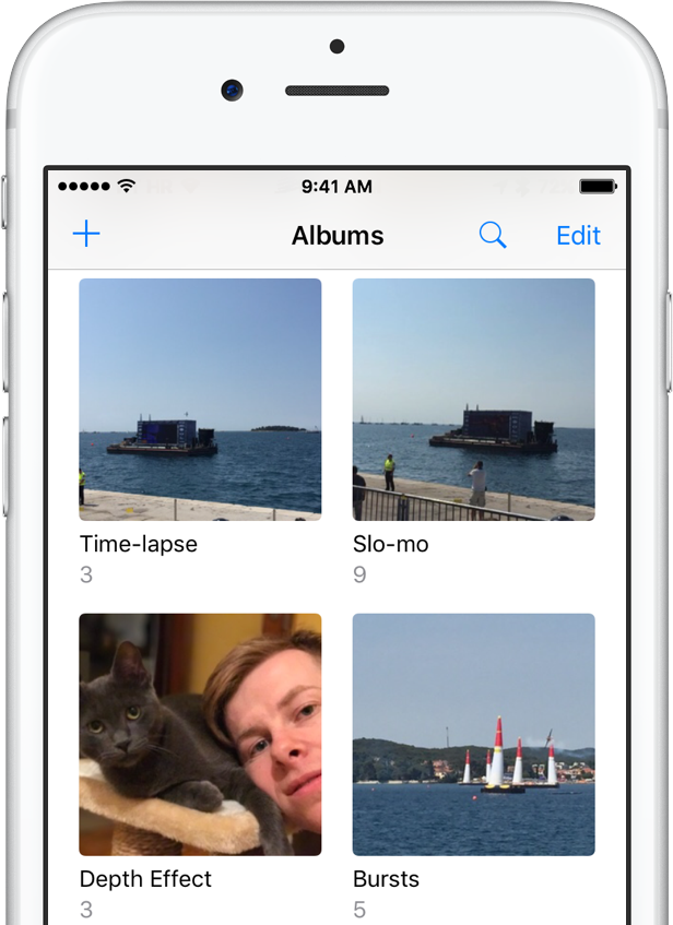 iOS 10 Photos Depth Effect album iPhone screenshot 001