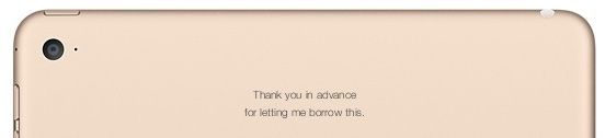 iPad Air 2 personal engraving 001