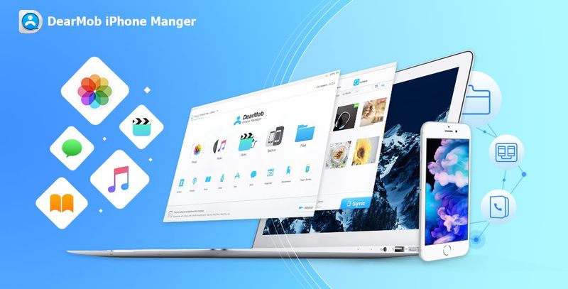 DearMob iPhone Manager is an app for creating backups of your iOS device in a secure manner, restore your device from a saved backup, manage and delete files, and more