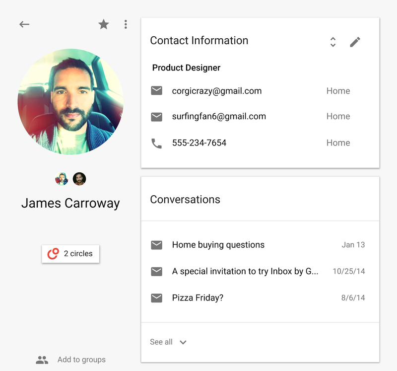 Google Contacts Material Design preview 004