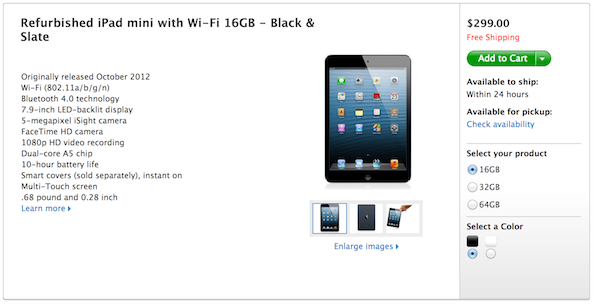 299 apple ipad mini