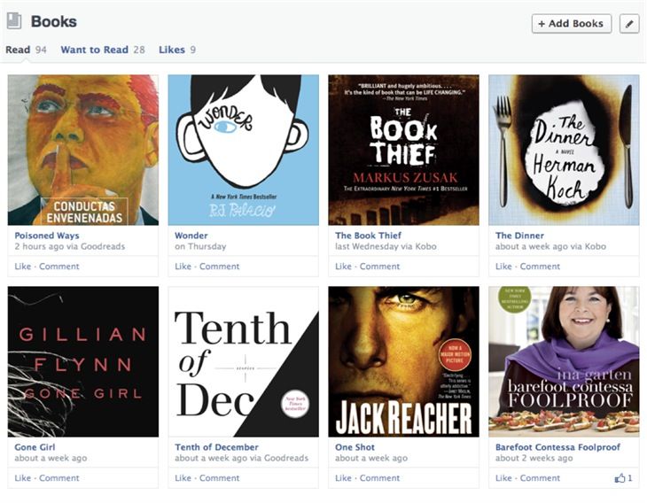 New Facebook Timeline (Books)
