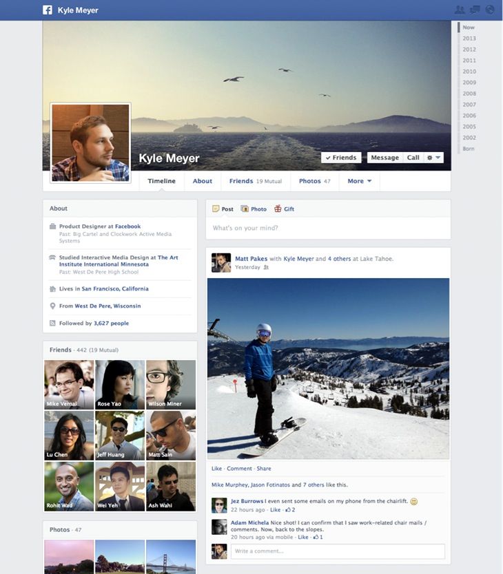 New Facebook Timeline (Design)