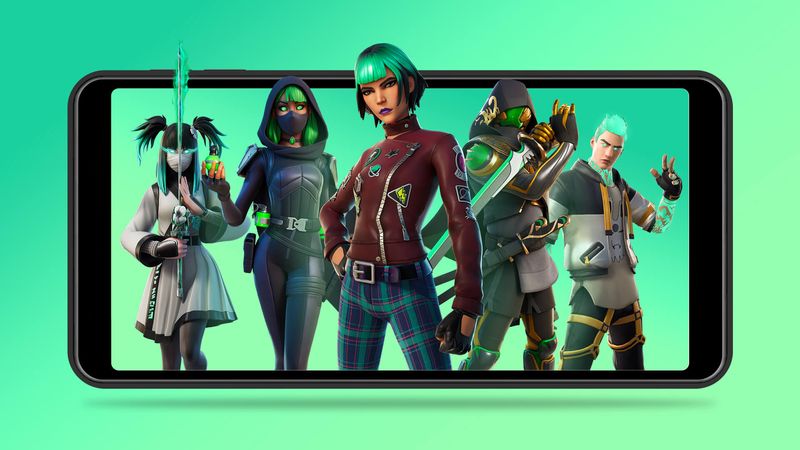 Image marketing faisant la promotion de Fortnite d
