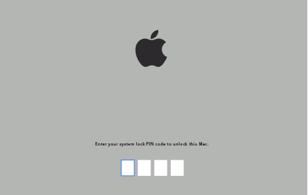 mot de passe du micrologiciel mac