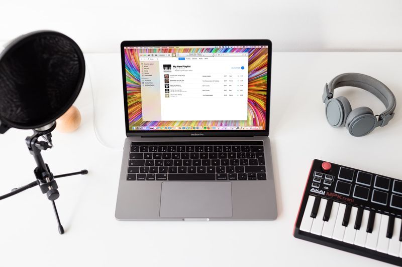 Liste de lecture Apple Music sur MacBook