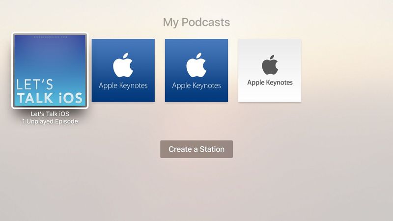 Apple TV Podcasts app tvOS screenshot 003