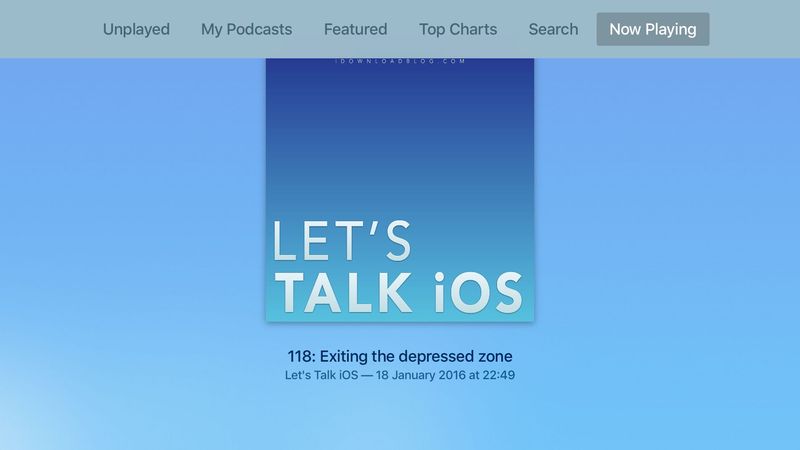 Apple TV Podcasts app tvOS screenshot 007