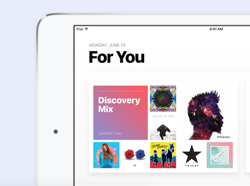 Redesigned Apple Music iOS 10