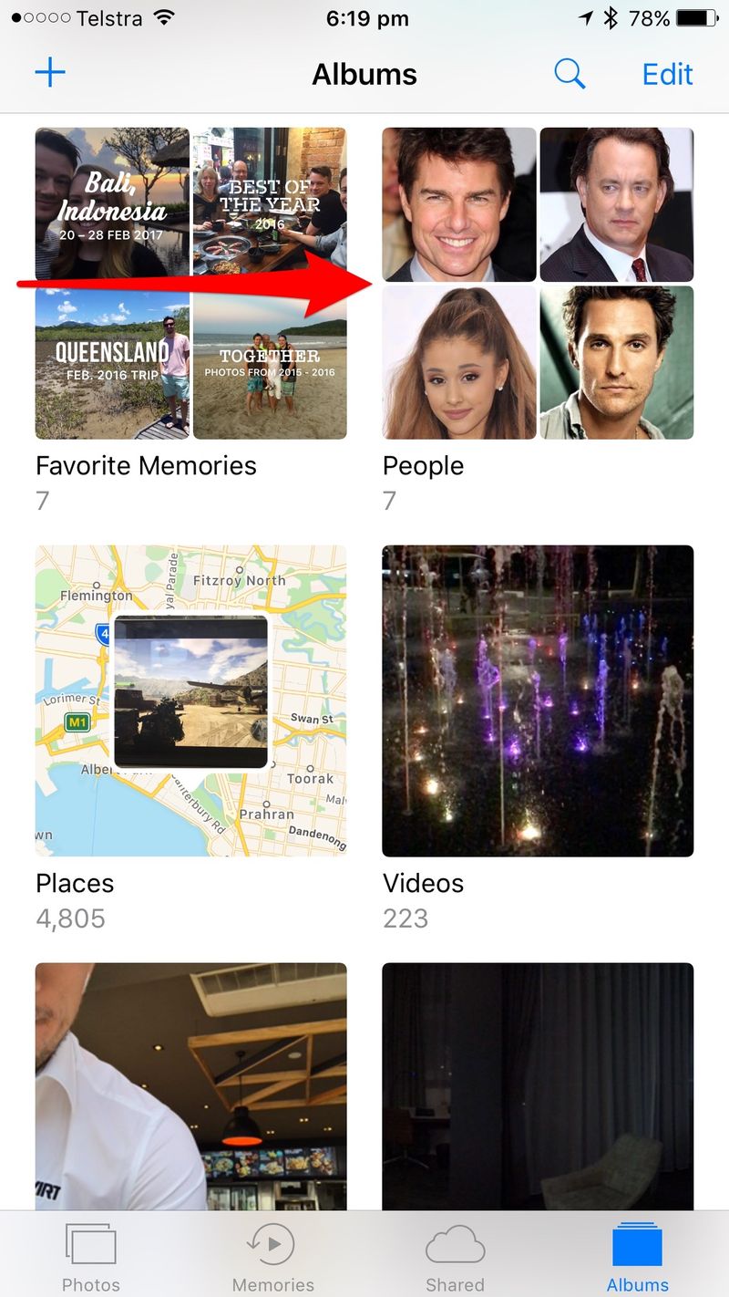 Album de personnes dans l