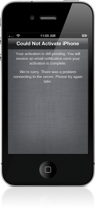 Could Not Activate iPhone