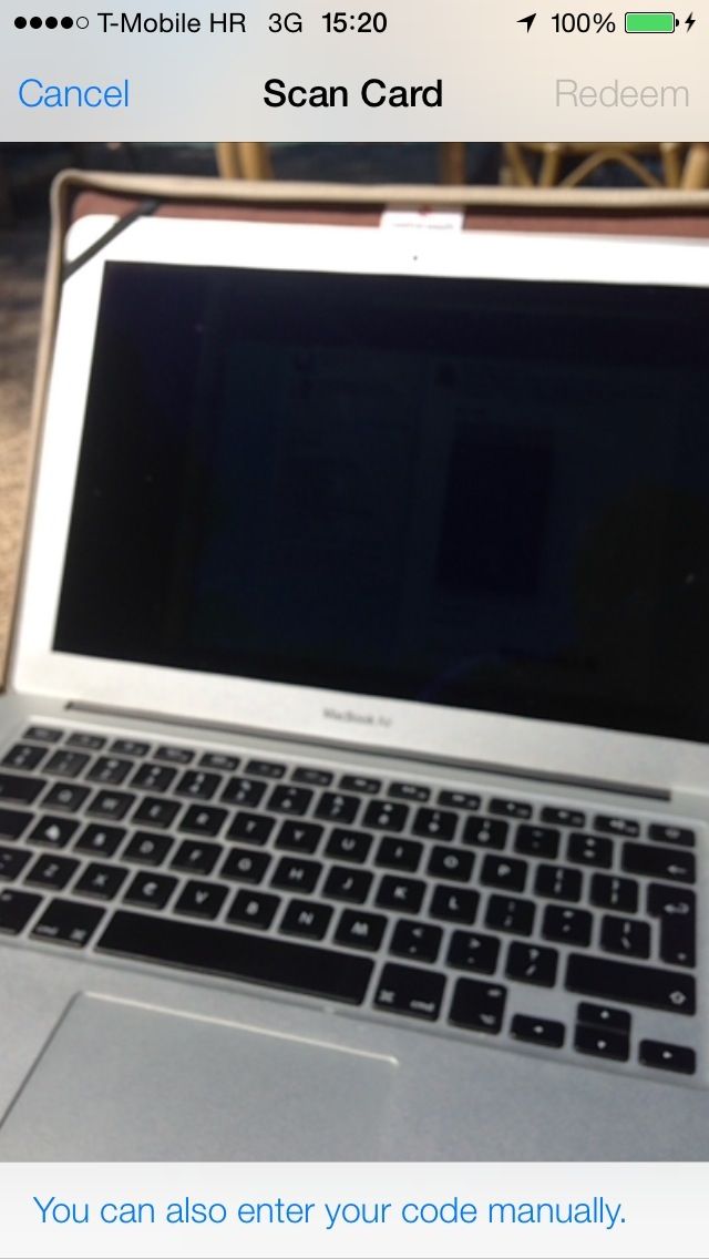 iOS 7 (Redeem iTunes card 002)