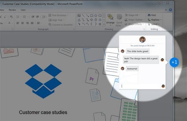 Harmonie du projet Dropbox