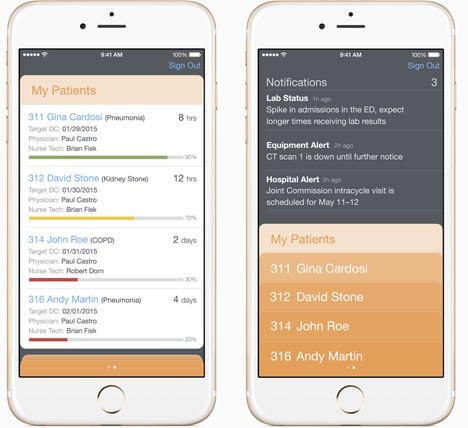 IBM Apple MobileFirst HospitalRN iPhone screenshot 001
