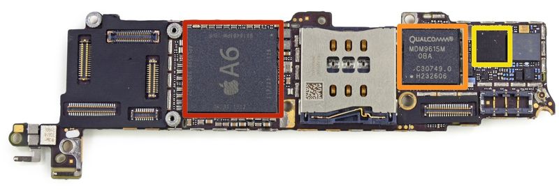 iPhone 5c (blue, iFixit teardown 002)