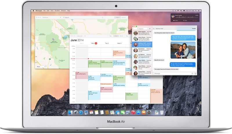 OS X Yosemite (Continuity, Phone Call)