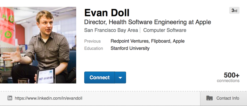 Evan Doll LinkedIn profile web screenshot 001