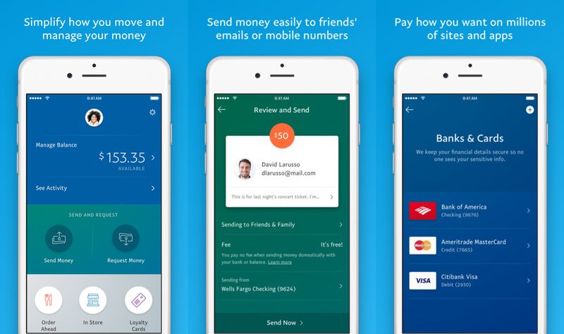 paypal app redesigned