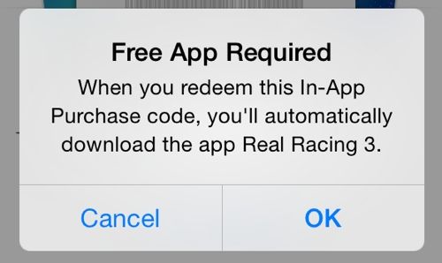 Real Racing 3 (In-App Purchase promo codes 002)