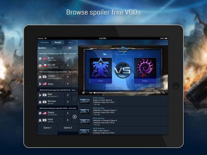 Blizzard WCS 1.0 for iOS (iPad screenshot 002)