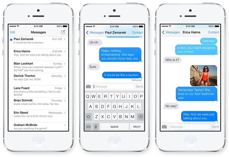 iMessage iOS 7