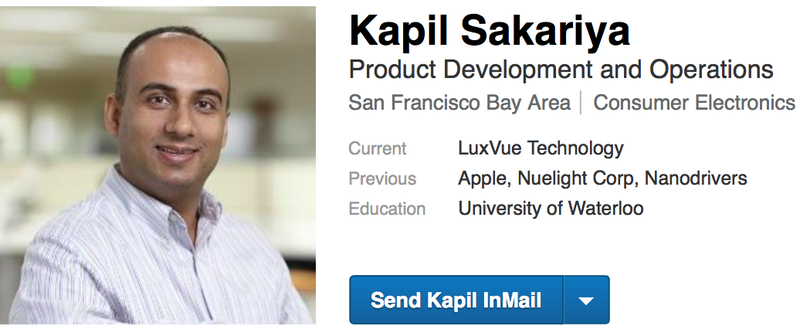 Kapil Sakariya Linked In profile