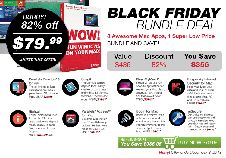 Parallels 9 Black Friday bundle