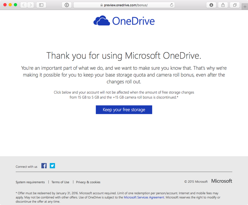Microsoft how to keep free OneDrive storage web screenshot 001