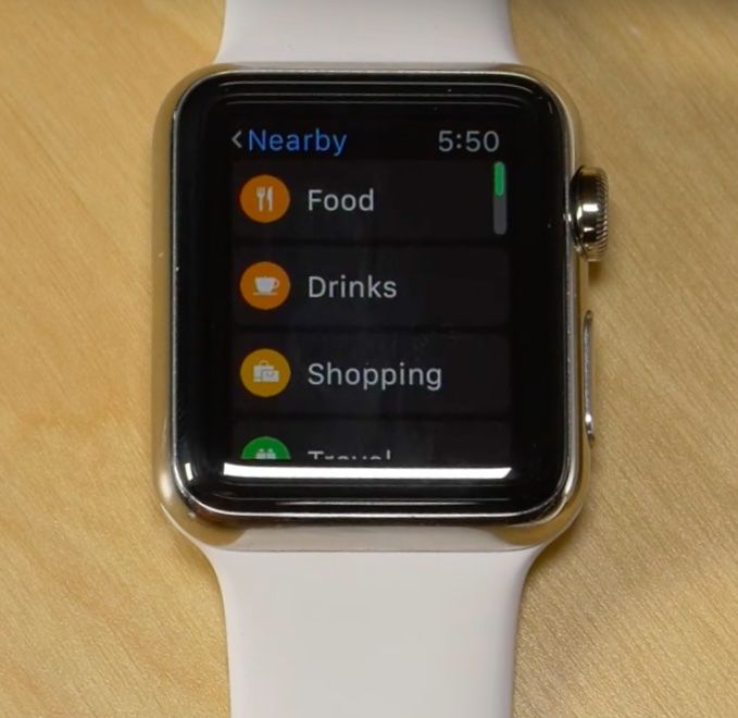 watchOS 2.2 Maps Apple Watch screenshot 003