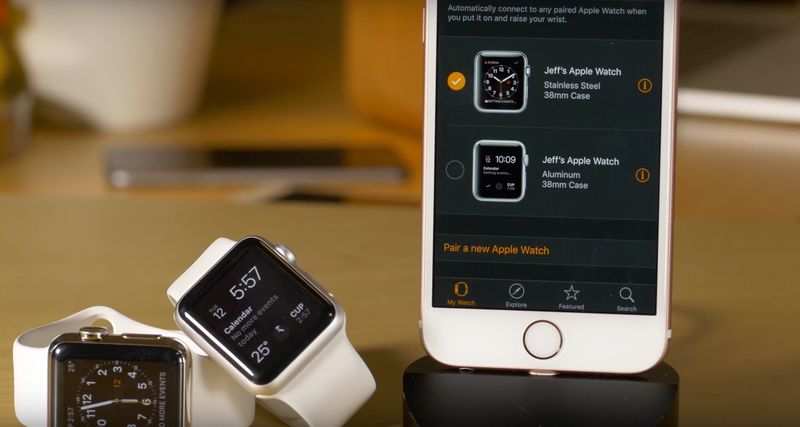 watchOS 2.2 multiple watches pairing teaser 001