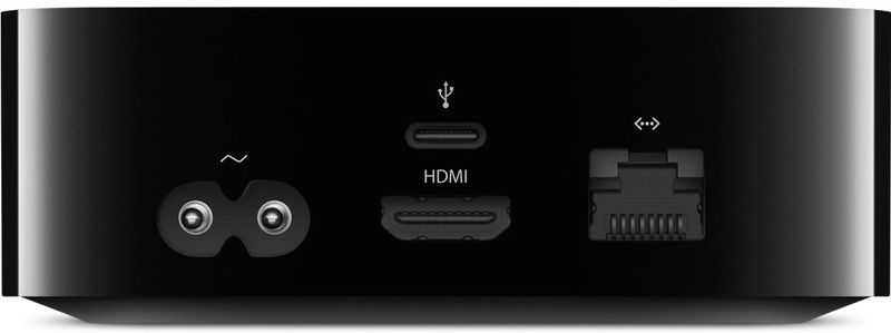 Apple TV 4 ports and interfaces back 001