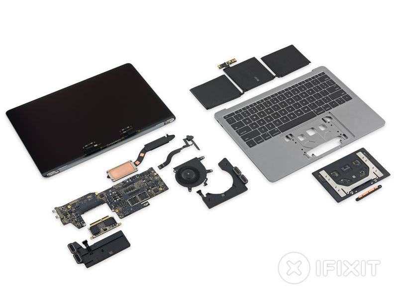 Démontage de la barre sans contact du MacBook Pro 2016
