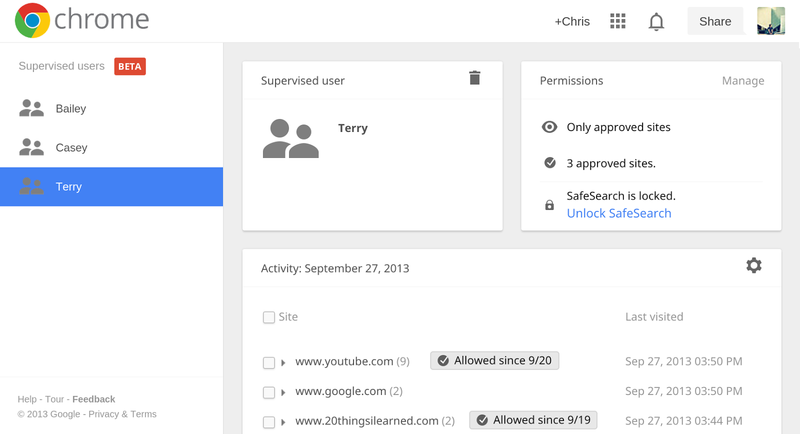 Chrome 32 (supervised users, Mac screenshot 001)