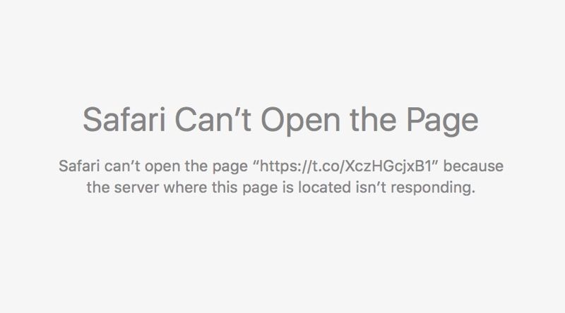 Safari broken Twitter links
