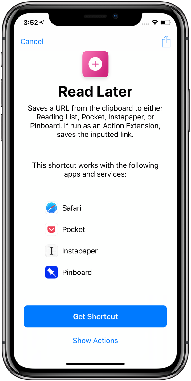 Tap Show Actions rather than take the splash screen at face value.