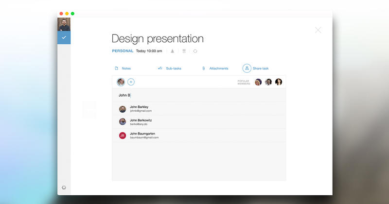 Any.DO 1.1 for OS X Mac screenshot 003