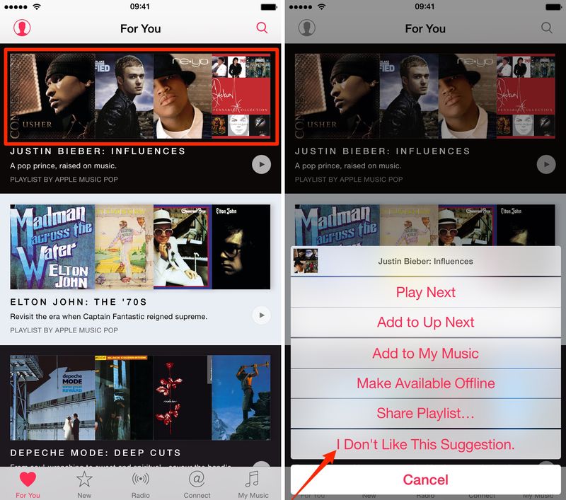 iOS_8_4_Music_how_to_For_You_recommendations_iPhone_screenshot_001