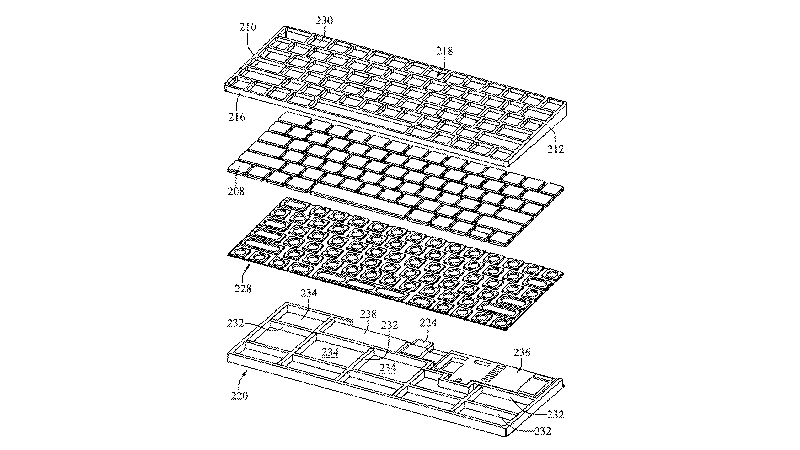 A patent drawing filed as part of Apple