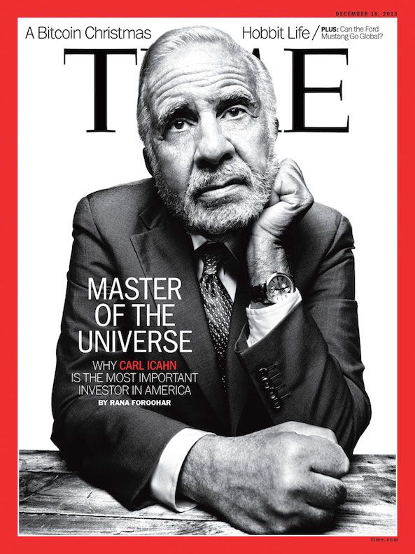 Carl Icahn Time cover