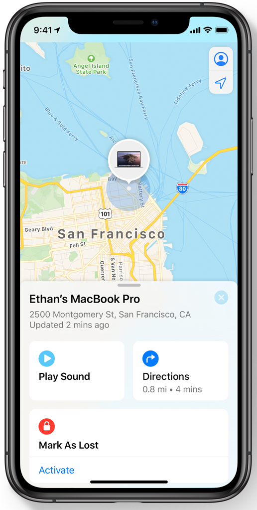 Utilisation de la nouvelle application Localiser dans iOS 13