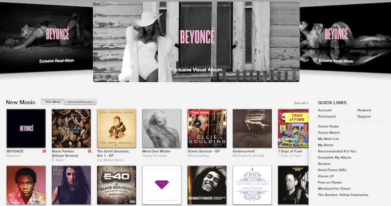 Beyonce iTunes