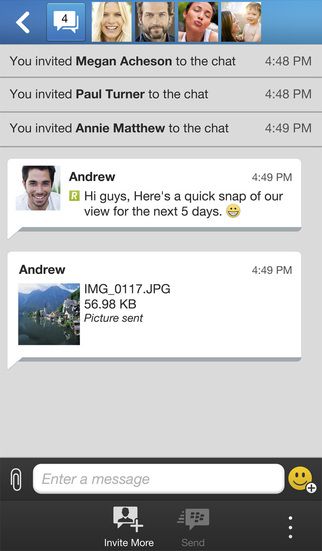 BBM for iOS 2.3.0.12 (iPhone screenshot 002)
